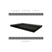 Trabzon Isı Market Metal Şömine & Soba Altlığı | Siyah Antik Desenli Dekoratif Zemin Koruyucu (90x60 cm)