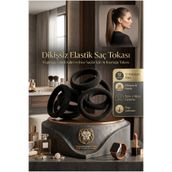 Transformacion 12'li Siyah Elastik Saç Tokası | Kopmaz, Esnek, Dikişsiz Kumaş Lastik Toka | Kalın ve İnce Saçlar İçin At Kuyruğu Tokası 719701