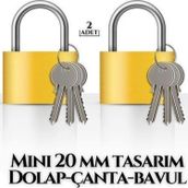 Transformacion 718880 Mini 20 mm 2 Adet Dolap Çanta Bavul Kilidi