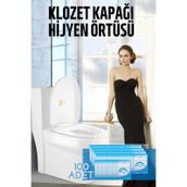 Transformacion Klozet Kapağı Kılıfı Hijyenik Seyahat Tek Kullanımlık Klozet Wc Örtüsü 100 Adet 721374