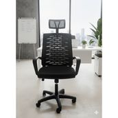 Trendcore Ergonomik Fileli Yönetici Koltuğu, Makam Koltuğu, Çalışma Koltuğu, Ofis Koltuğu, Ortopedik Koltuk - Siyah