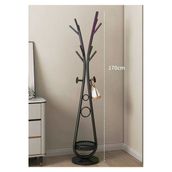 Trendesk Siyah Elbise Askılığı Raflı Design Konfeksiyon Askısı Ayaklı Askılık 30*170 Cm 7004-Nrm