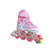 Triathlon T144 Pembe Işıklı Paten