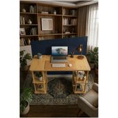 tridihome Kitaplıklı Bilgisayar Masası Raflı Geniş Çalışma Masası Modern Dekoratif Ofis Mobilyası