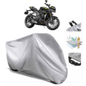 Triumph Street Triple Siyah Arka Çanta Uyumsuz Ultra Kalın Su Geçirmez Motor Brandası