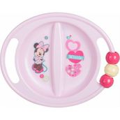 Trudeau Kbobaby Disney Bebek Minnie Abc Bölmeli Tabak Diş Kaşıyıcı Boncuklu - Pembe