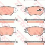 TRW Astra F 98/00 Astra G 98/05 Zafira 98-05 Arka Balata