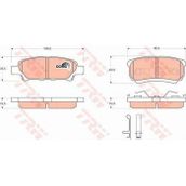 TRW GDB3341 Mitsubishi Arka Fren Balatası