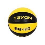 Tryon Bb-120 Kauçuk Basketbol Topu 7 Numara Sarı Siyah