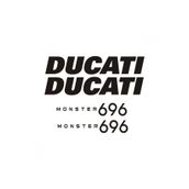 TSC Z1918 Ducati 696 Set Motor Motorsiklet Araba Sticker