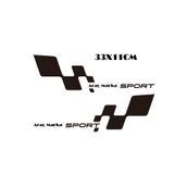TSC Z2135 Sport Damalı 2'li Araba Sticker