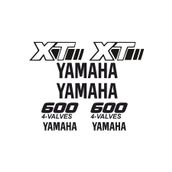 TSC Z604 Yamaha Xt600 Set Araba Sticker