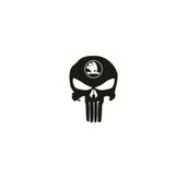 TSC Z677 Skoda Kuru Kafa Punisher Araba Sticker
