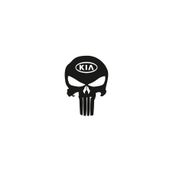 TSC Z687 Kia Kuru Kafa Punisher Araba Sticker