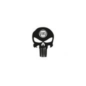 TSC Z690 Fiat Kuru Kafa Punisher Araba Yapıştırma Sticker
