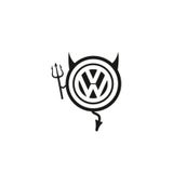 TSC Z746 Volkswagen Komik Şeytan Araba Sticker