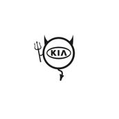 TSC Z759 Kia Araba Komik Şeytan Yapıştırma Sticker