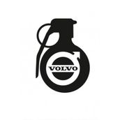TSC Z768 Volvo Komik El Bombası Araba Sticker