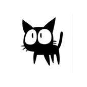 TSC Z894 Minik Kedi Araba 20cm Yapıştırma Sticker