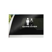TSC Z907 Game Over Düğün Arabası Araba Süsleme Yapıştırma Sticker