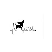 TSC Z910 Chihuahua Köpek Araba 20 cm Yapıştırma Sticker