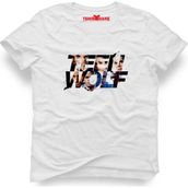 Tshirthane Teen Wolf Logo Beyaz Erkek T-shirt