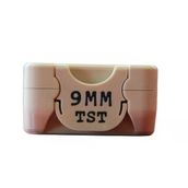 TST 9x17 MM (.380 ACP) ve 9x19 MM Polimer Mermi Kutusu – 50 Adet Kapasiteli Mühimmat Taşıma ve Saklama Kutusu – Krem