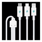 Ttec 2DK7521 Trio Type-C Beyaz Micro USB Şarj Kablosu