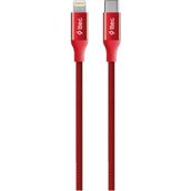 Ttec Alumicable Type-C Lightning Kırmızı 150 cm Hızlı Şarj Kablosu
