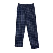 Tudors Erkek Standart Fit Normal Kesim Pamuklu Kareli Beli Bağcıklı Cepli Lacivert Pijama Altı