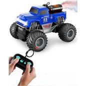 Tuengi Store Uzaktan Kumandalı Şarjlı Full Fonksiyon Off Road Araba Işıklı Spreyli Buhar Çıkaran Arazi Aracı - Mavi
