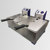 Tuğra Elektrikli 2X2500W 8+8 lt 2/3 + 2/3 Çift Gastronom Küvetli Fritöz