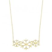 Tuğrul Altın T028395 Altın Kar Tanesi Kolye