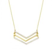 Tuğrul Altın T034122 Taşlı Altın Kolye