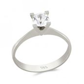 Tuğrul Altın T056969 Altın Tek Taş Yüzük