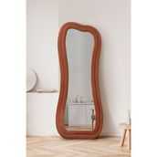 Tuhams Sun Dalgalı Çerçeveli Boy Aynası Oval Boy Aynası 170x65 Cm