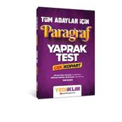 Tüm Adaylar İçin Paragraf Çek Kopart Yaprak Test - Yediiklim Yayınları