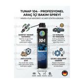 TUNAP 104 Profesyonel Araç İçi Bakım ve Torpido Yenileyici Sprey - Emniyet Kemeri Kaydırıcı 400ml