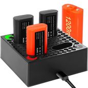 TUNROP Xbox One Kumanda Pil Paketi için Pil Şarj Cihazı, Xbox One Şarj Edilebilir Pil Paketi için 4x1200mAh Pil ile Şarj İstasyonu, X|S/Xbox One S/X/Elite Kablosuz Kumanda için Xbox One Aksesuarları