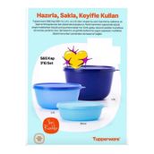 Tupperware Mucize Şekerler 950ml / 1,4 lt / 1,9 lt 3'lü Set kamp yemek seti