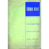 Türk Dili Aylık Dil Ve Edebiyat Dergisi Sayı: 226 Temmuz 1970