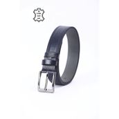 Türker DERİ %100 Hakiki Deri Erkek Kot-Kumaş Kemeri Lacivert 3.5cm Manda Derisi