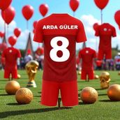 Türkiye Arda Güler 2026/28 Milli Takım Kırmızı Forma