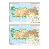 Türkiye Fiziki Haritası-Yazılabilir Silinebilir-Ankara Yayıncılık