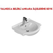 Turkuaz 066000-U 55x47 cm Cerastyle Nil Etajerli Lavabo