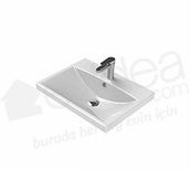 Turkuaz Elite Etajerli 60 cm Beyaz Lavabo