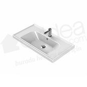 Turkuaz Frame Etajerli 80 cm Lavabo