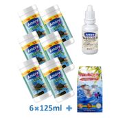 Turtle Calcium Sticks 6x125 ml Vitaminli Su Kaplumbağası Yüzen Yemi, Kaya Tuzu, Multivitamin