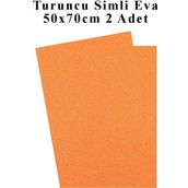 Turuncu Simli Eva 50X70 Cm 2 Adet Simli Eva Sungeri Okul Kres Anasinifi Elisi Etkinlikleri