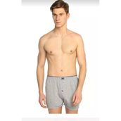 Tutku 0117 Penye Düz Gri Erkek Boxer